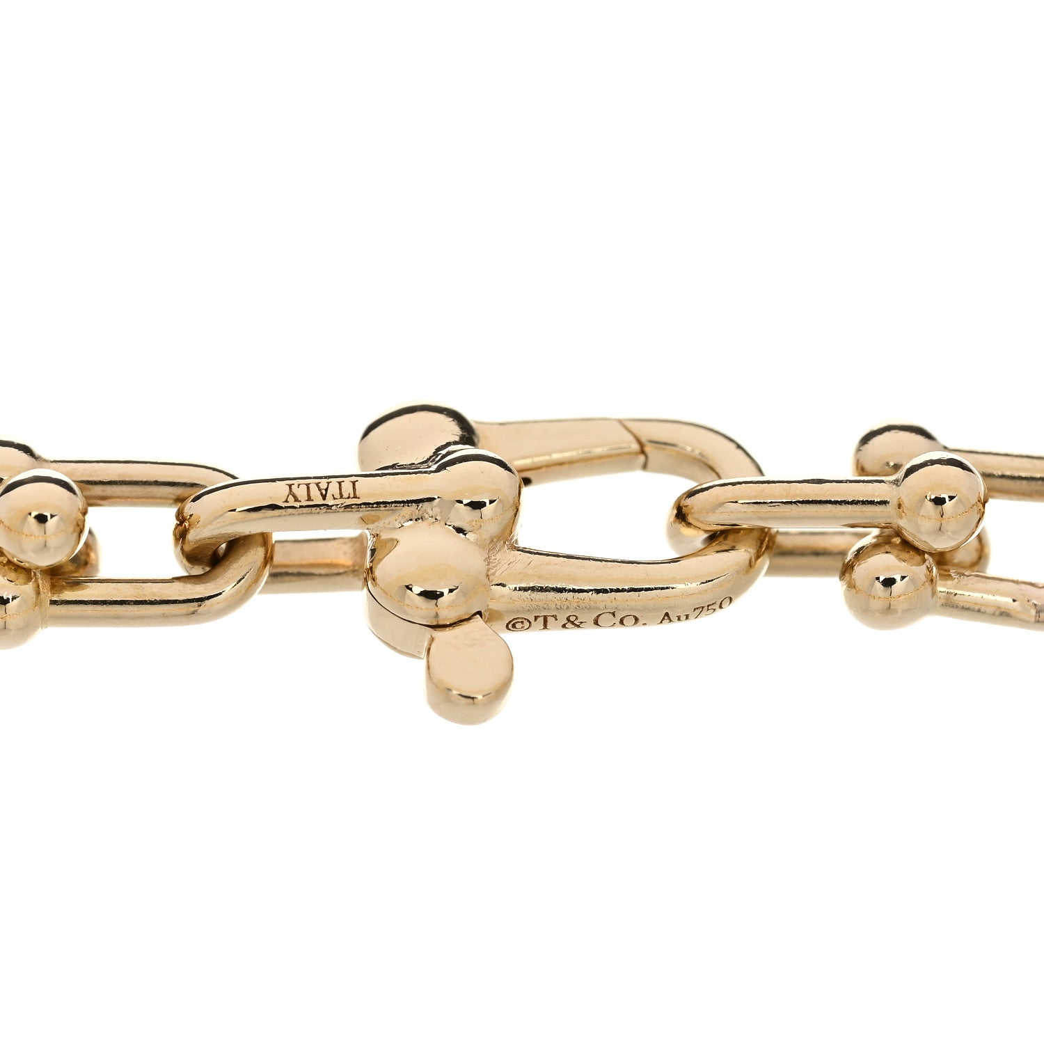 Tiffany 18K Yellow Gold Micro HardWear Link Bracelet 3 of 3