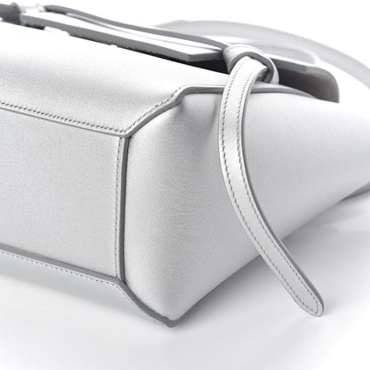 Celine Laminated Calfskin Nano Belt Bag Silver 9 of 9