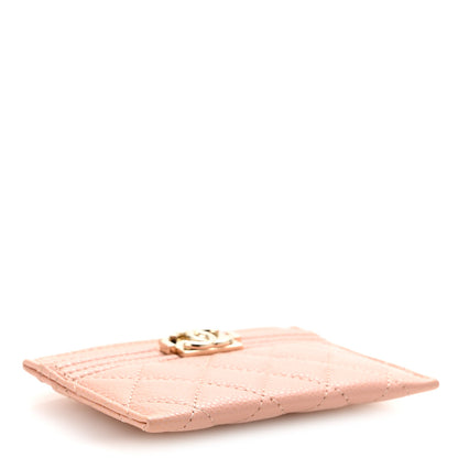 Chanel Caviar Quilted Boy Card Holder Light Pink 4 of 10