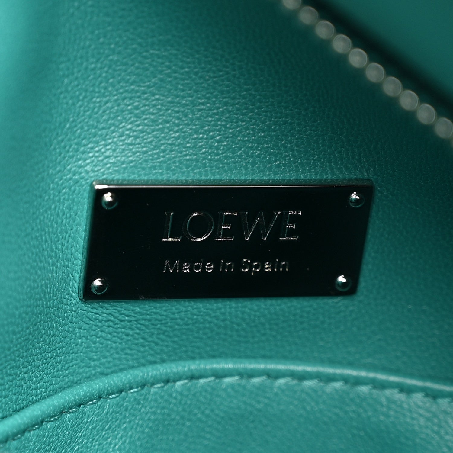 Loewe Nappa Lambskin Small Featherlight Puzzle Bag Aquamarine 6 of 9
