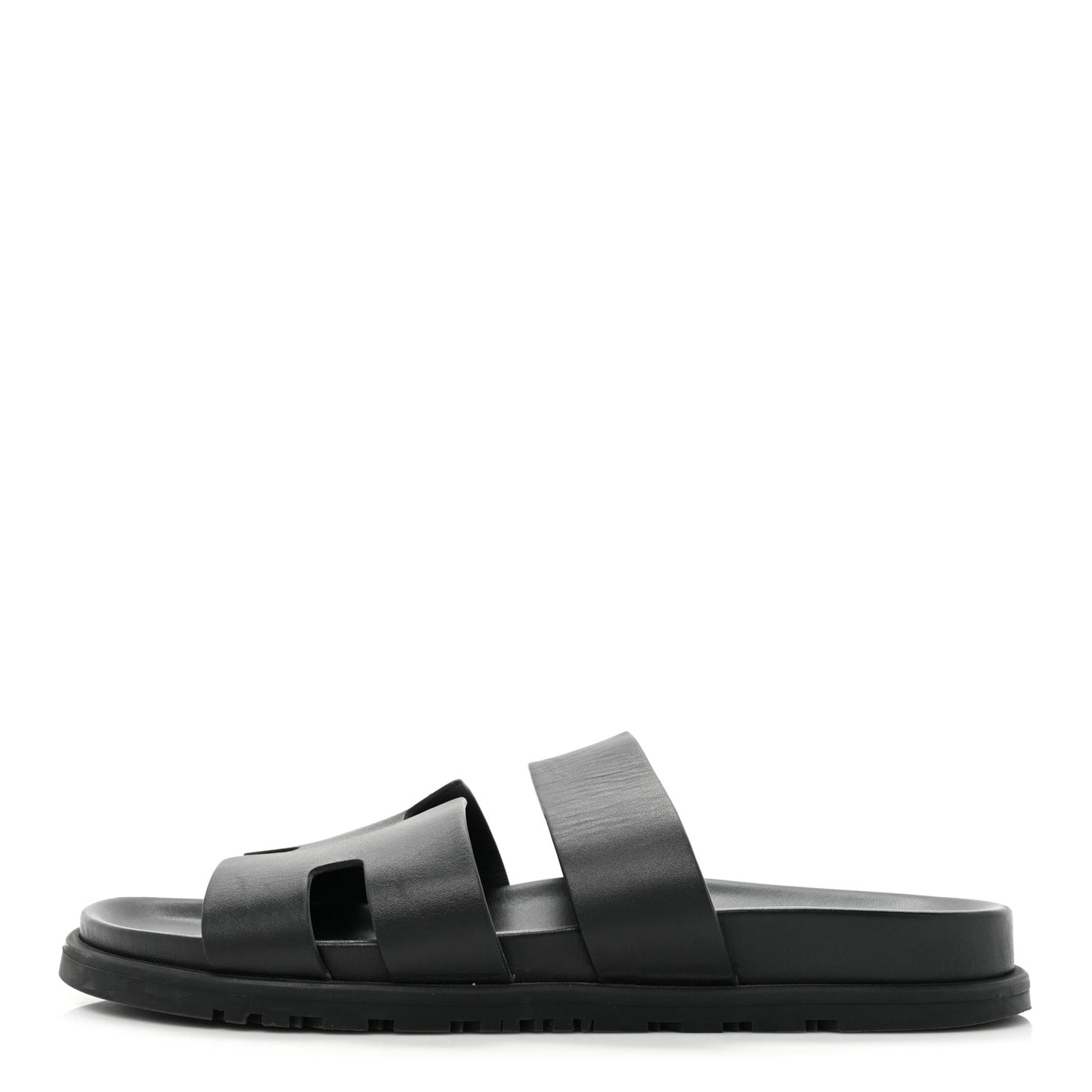 Calfskin Mens Ankara Sandals 43 Black