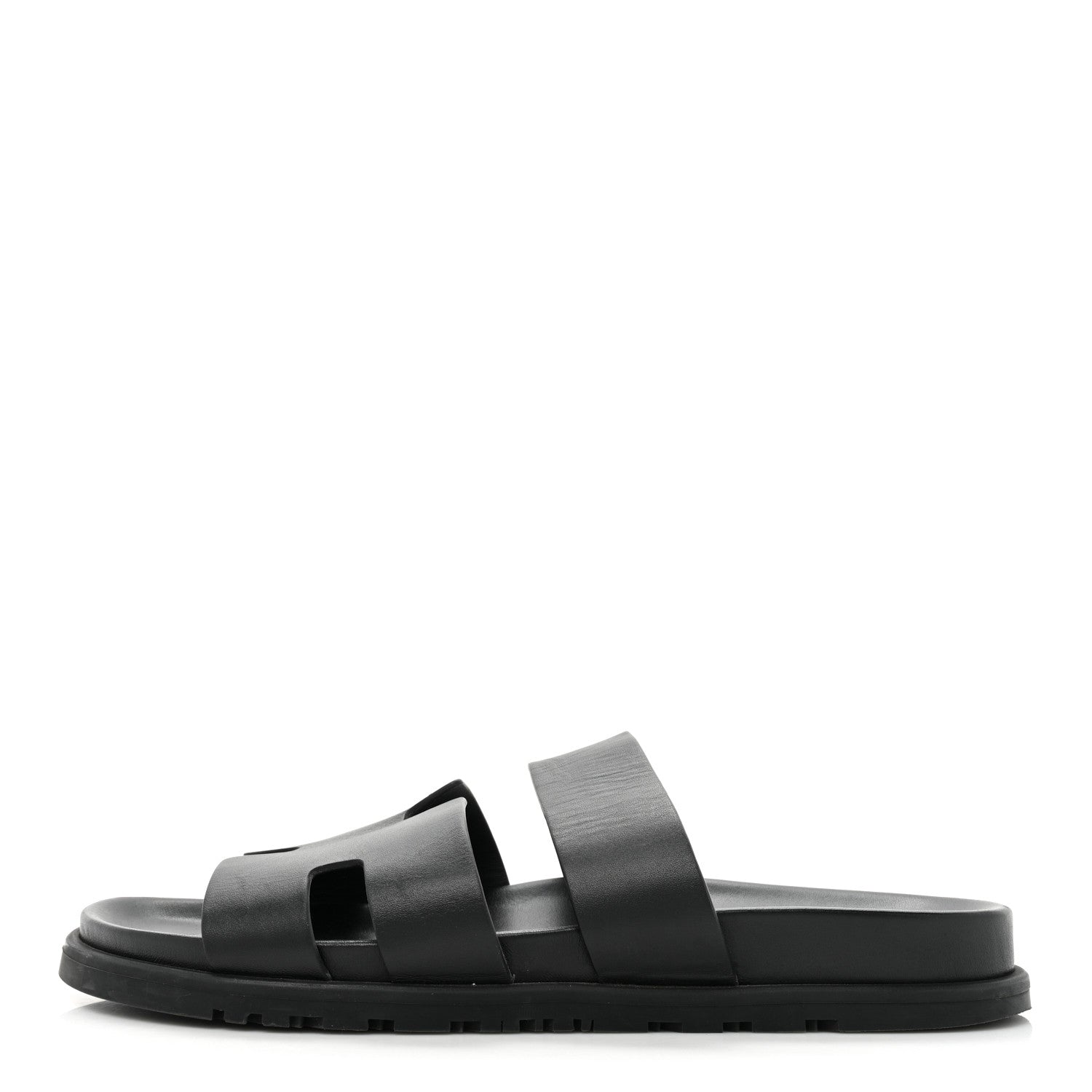 Hermes Calfskin Mens Ankara Sandals 43 Black 1 of 11