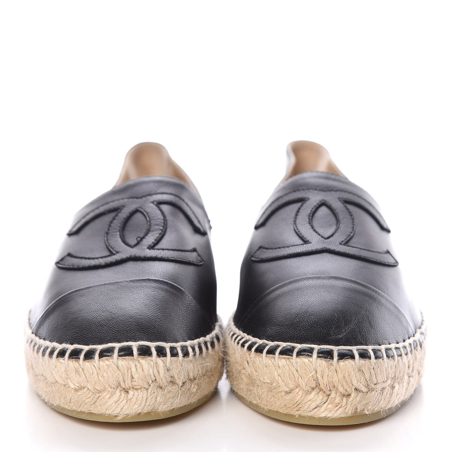 Lambskin CC Espadrilles 39 Black