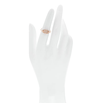 Hermes 18K Rose Gold Diamond Farandole Ring 50 5.25 2 of 5