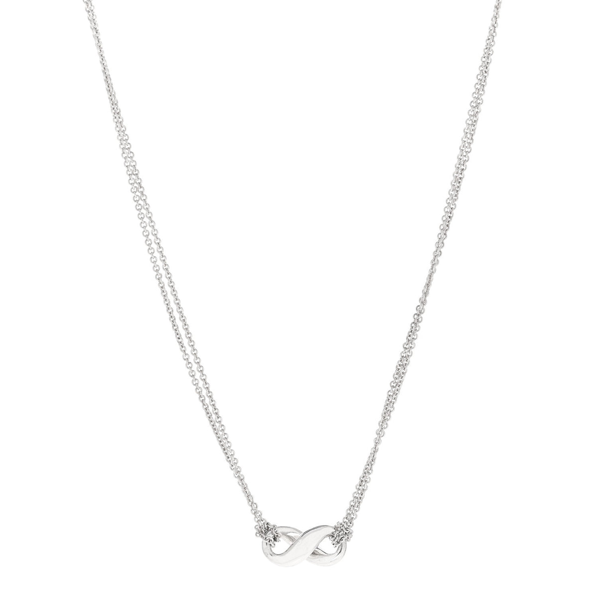 Sterling Silver Figure 8 Pendant Necklace