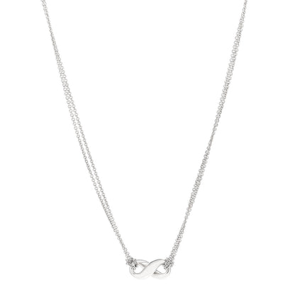Tiffany Sterling Silver Figure 8 Pendant Necklace 1 of 6