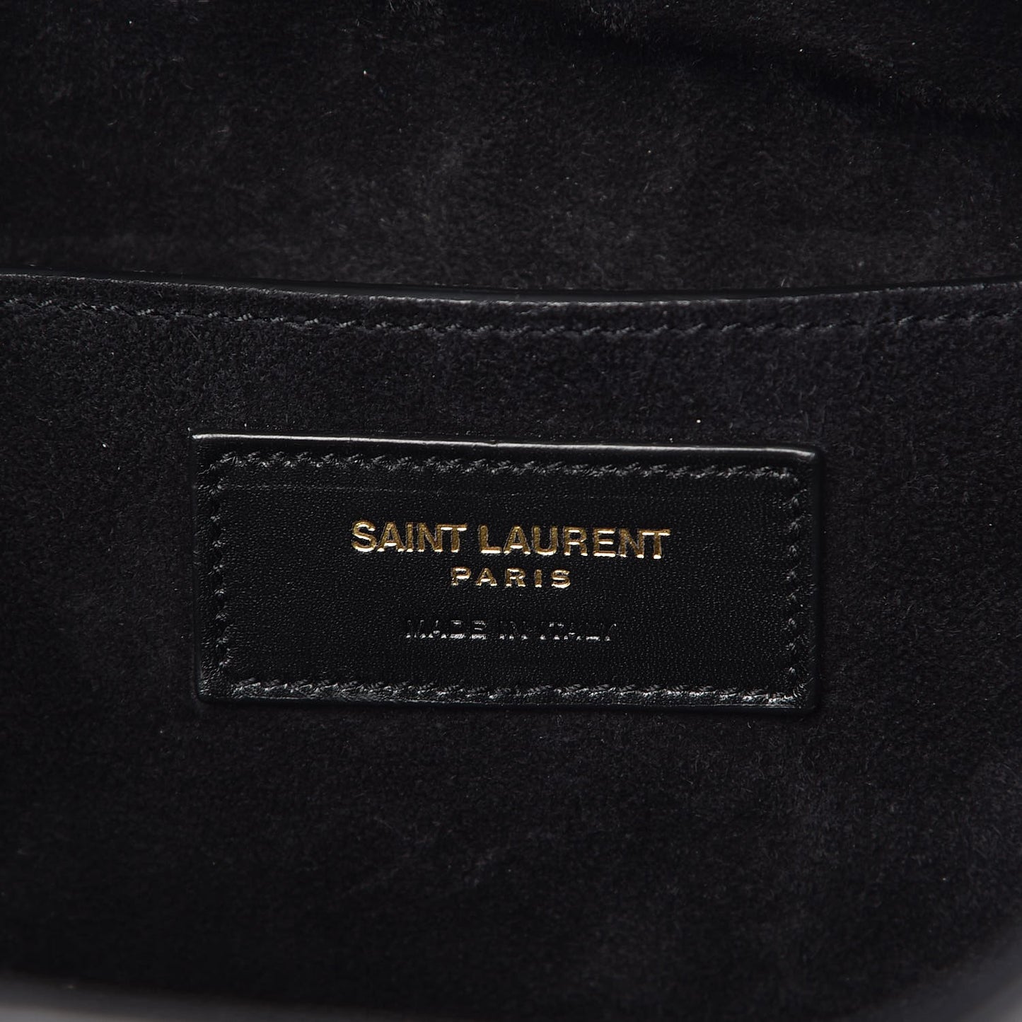 Calfskin Medium Emmanuelle Bucket Bag Black