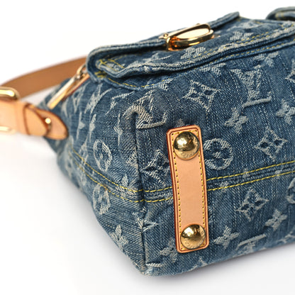 Louis Vuitton Monogram Denim Baggy PM Blue 8 of 10