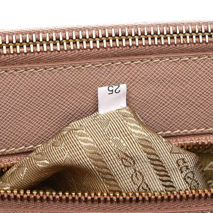 Prada Saffiano Small Galleria Double Zip Tote Cammeo 9 of 13