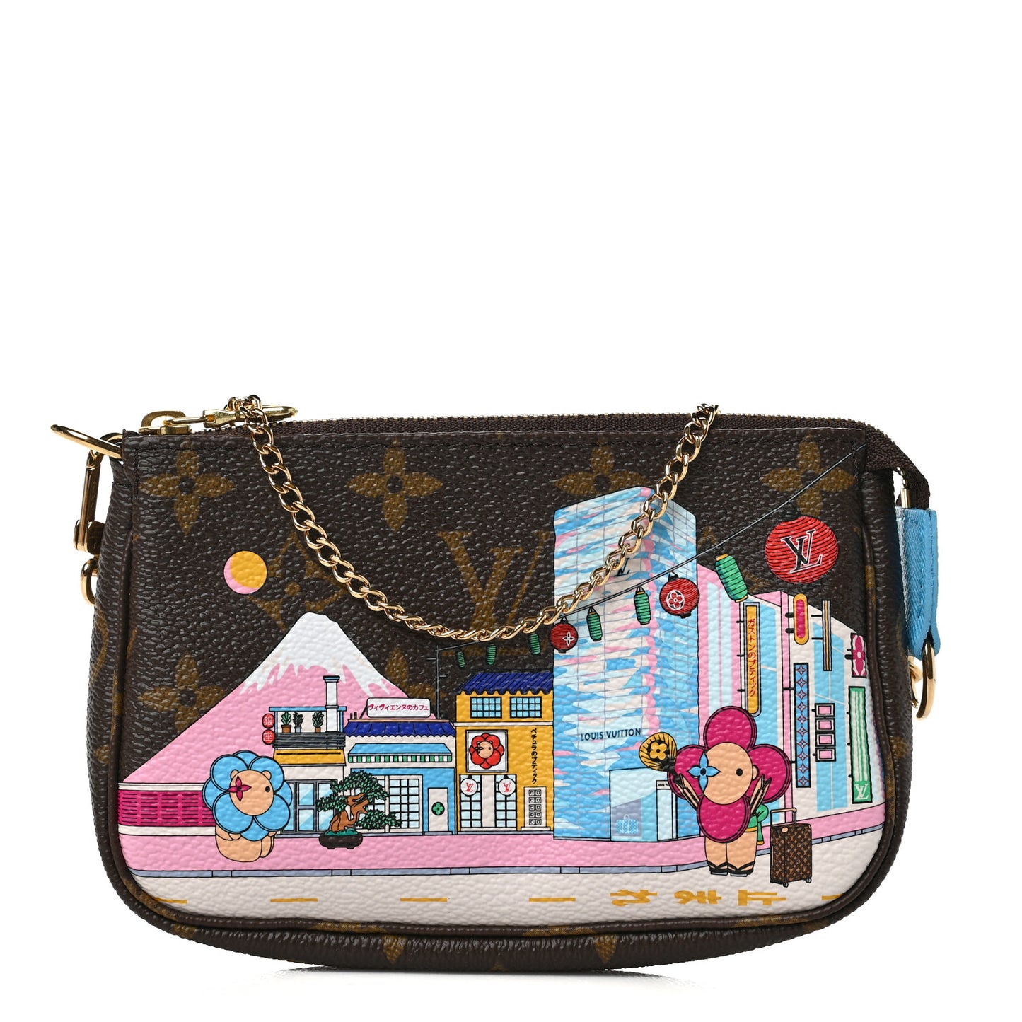 Monogram 2022 Christmas Animation Toyko Mini Pochette Accessories Blue