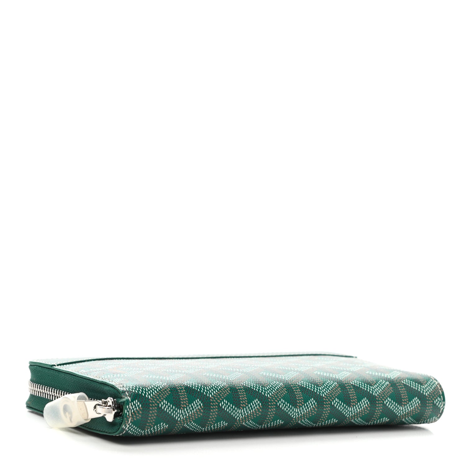 Goyard Goyardine Matignon Zip Around GM Wallet Green 4 of 8