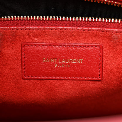 Saint Laurent Calfskin Small Sac De Jour Lipstick Red 7 of 19