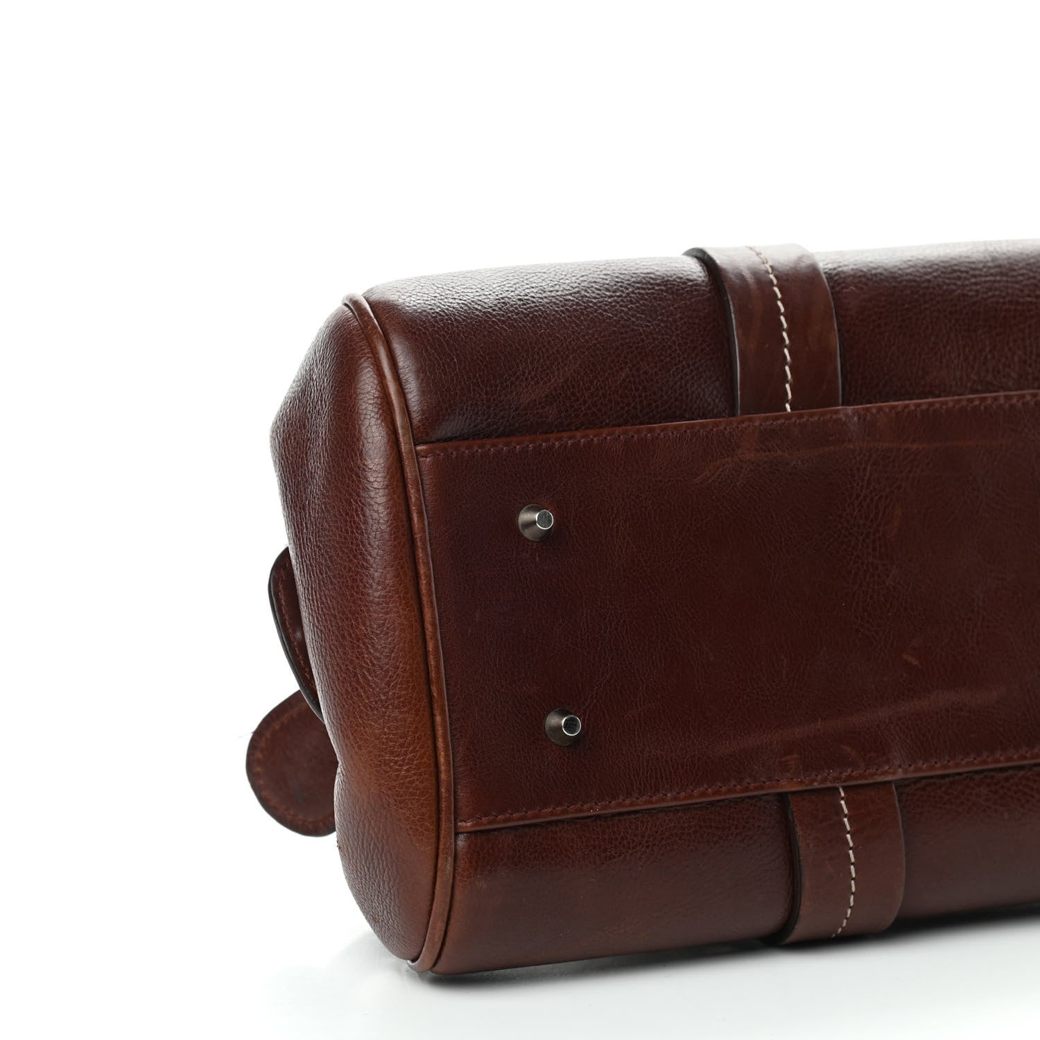Christian Dior Grained Calfskin Romantic Flowers Frame Satchel Brown 8 of 10