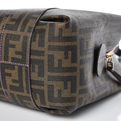 Fendi Zucca Spalmati Bowler Tobacco Viola 8 of 9