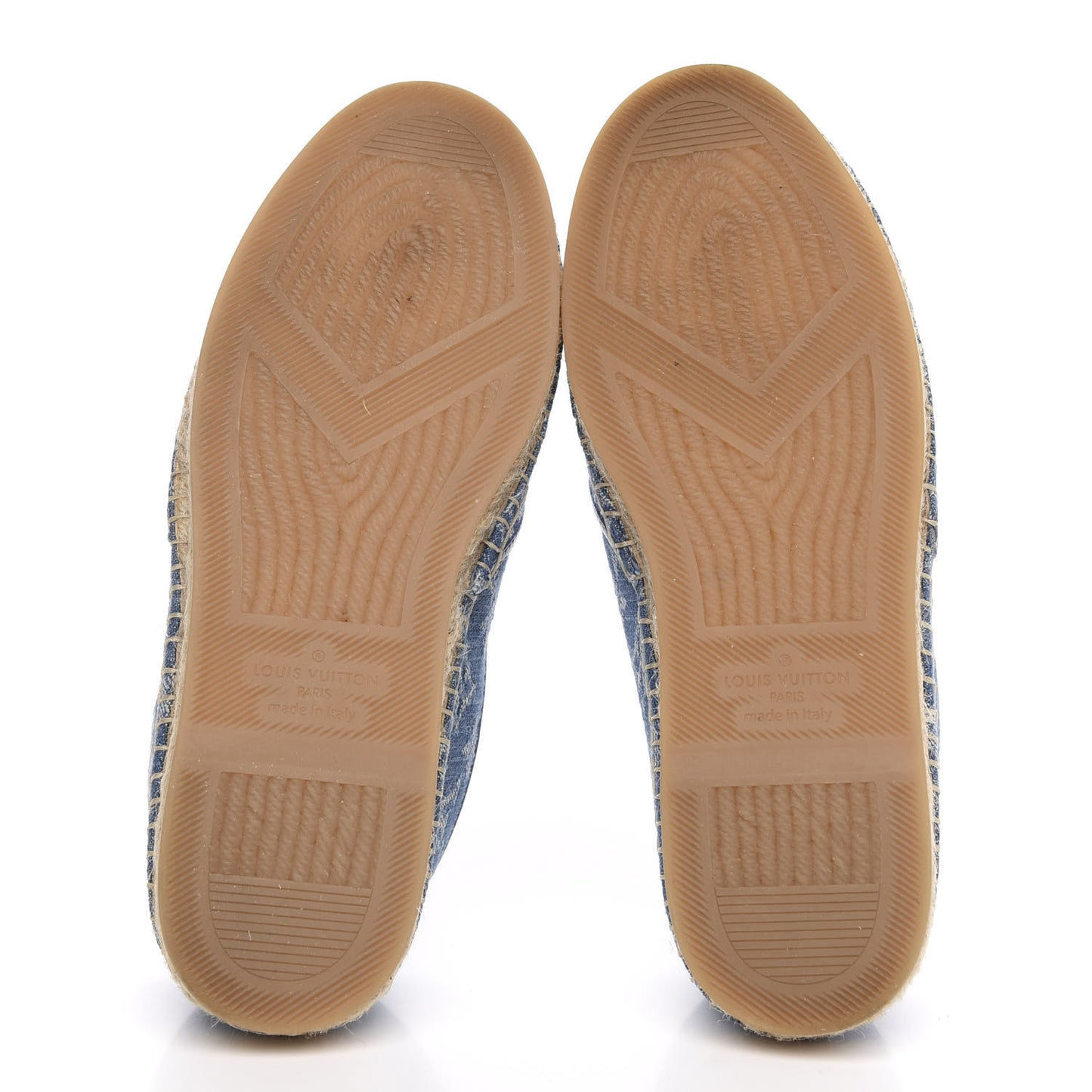 Monogram Denim Mens Bidart Espadrilles 5 Blue