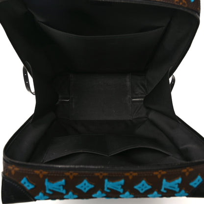 Louis Vuitton Monogram Tuffetage Soft Trunk Backpack PM Turquoise 5 of 9
