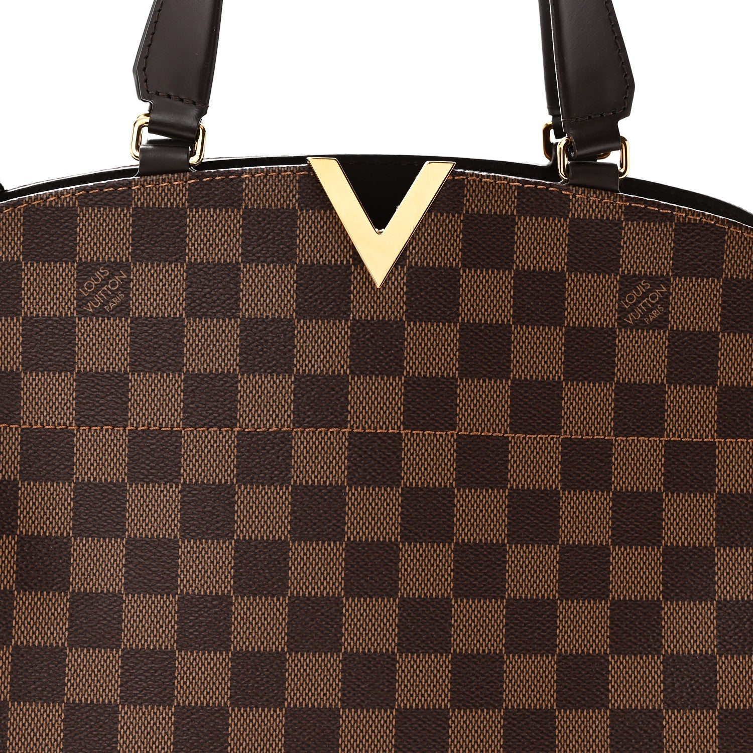 Louis Vuitton Damier Ebene Kensington Bowling Bag 7 of 9