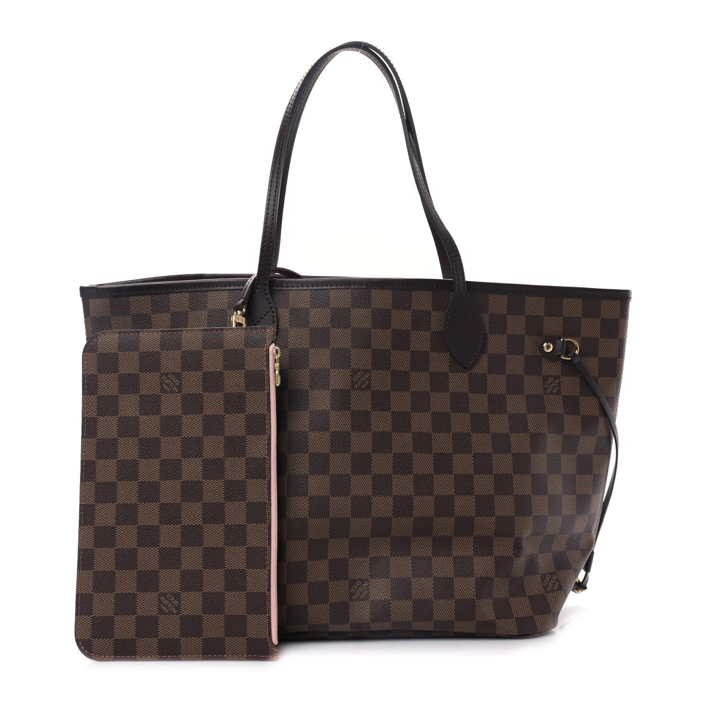 Damier Ebene Neo Neverfull MM Rose Ballerine
