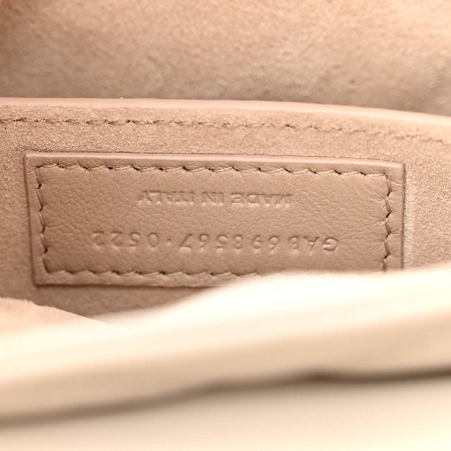 Saint Laurent Lambskin Quilted Le 57 Diamond Shoulder Bag Crema Soft 7 of 11