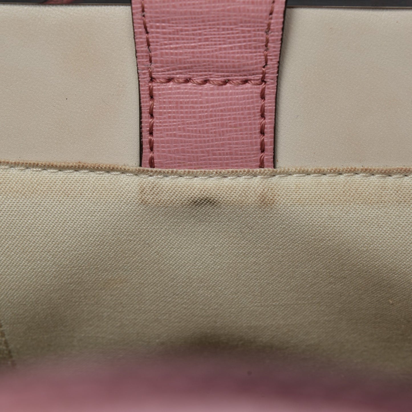 Vitello Elite Flamingo Mink Monster Charm Petite 2Jours Tote Pink Multicolor