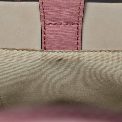 Fendi Vitello Elite Flamingo Mink Monster Charm Petite 2Jours Tote Pink Multicolor 8 of 16