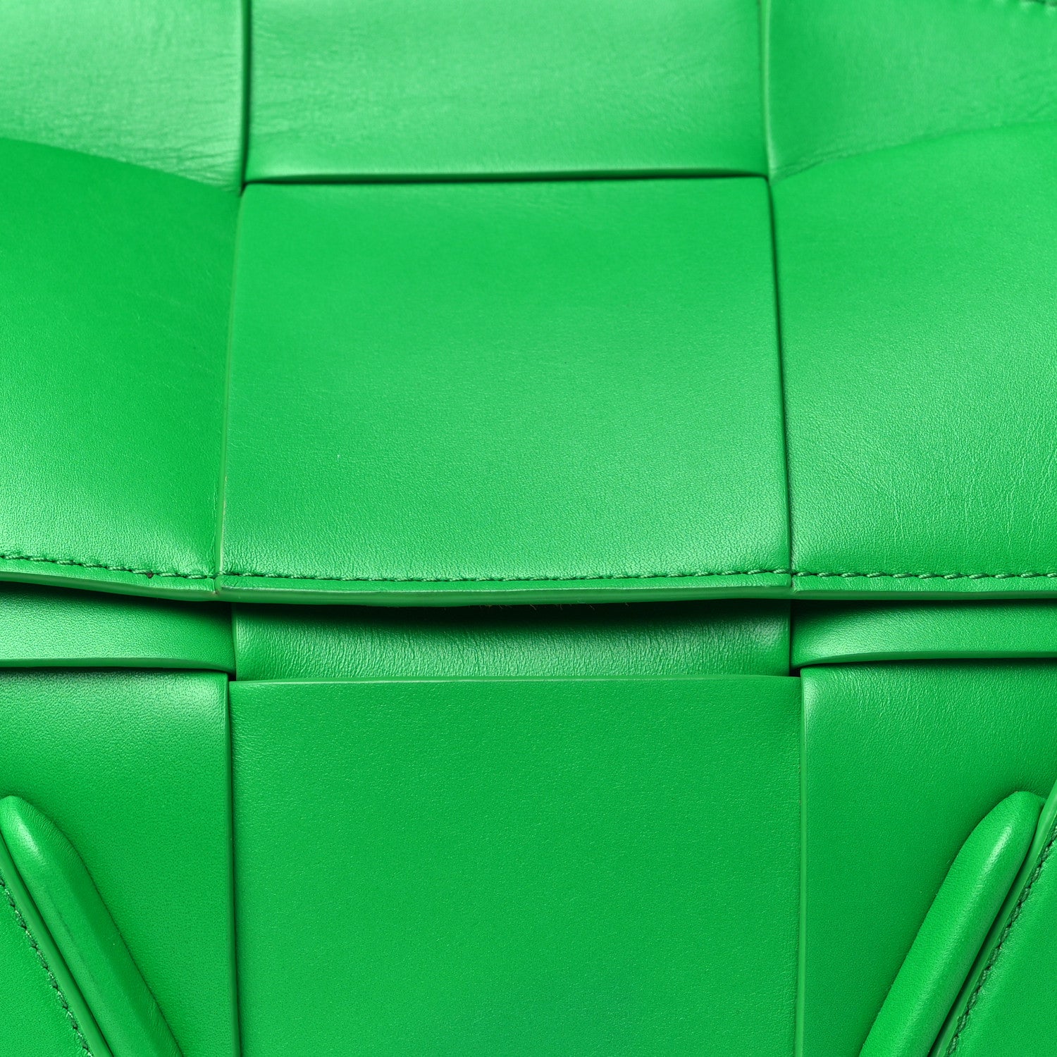 Bottega Veneta French Calfskin Maxi Intrecciato Small Arco Parakeet 8 of 10