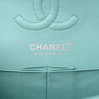 Chanel Lambskin Quilted Small Double Flap Light Blue 6 of 15