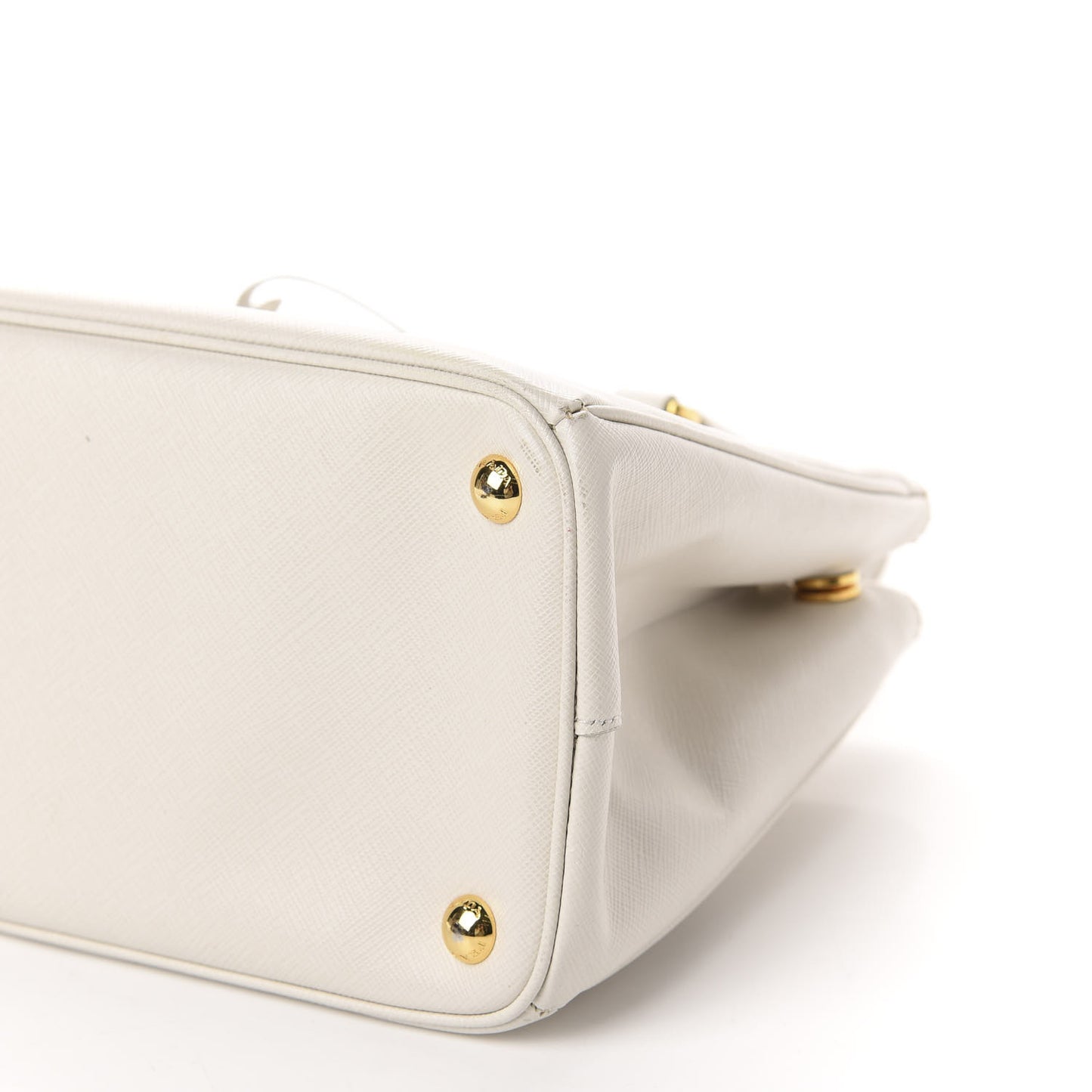 Saffiano Small Galleria Double Zip Tote Talco
