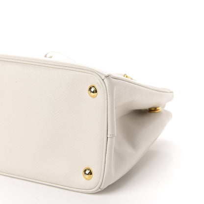 Prada Saffiano Small Galleria Double Zip Tote Talco 7 of 13