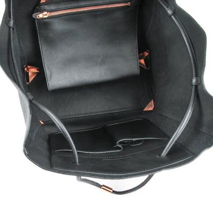 Alexander Wang Pebbled Calfskin Large Prisma Tote Black Rose Gold Hardware 5 of 6