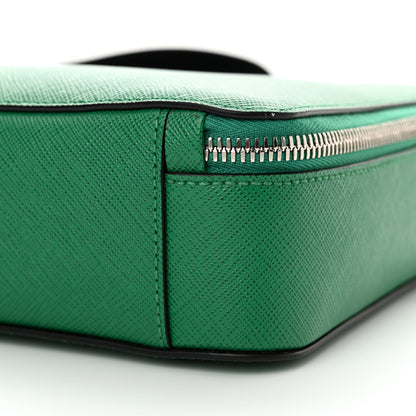 Prada Saffiano Travel Medium Brique Crossbody Bag Mango 10 of 11