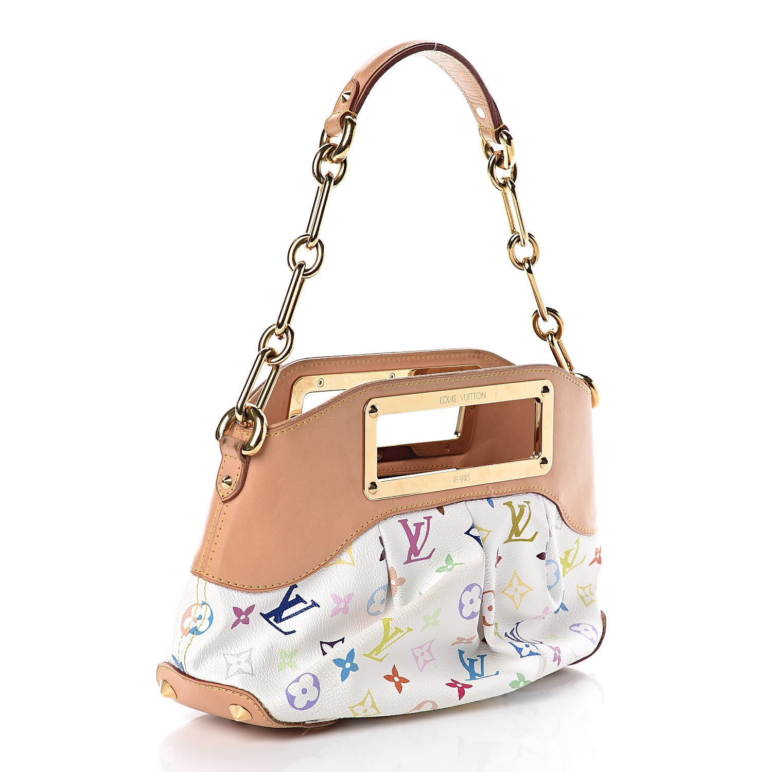 Louis Vuitton Monogram Multicolor Judy PM White 3 of 9