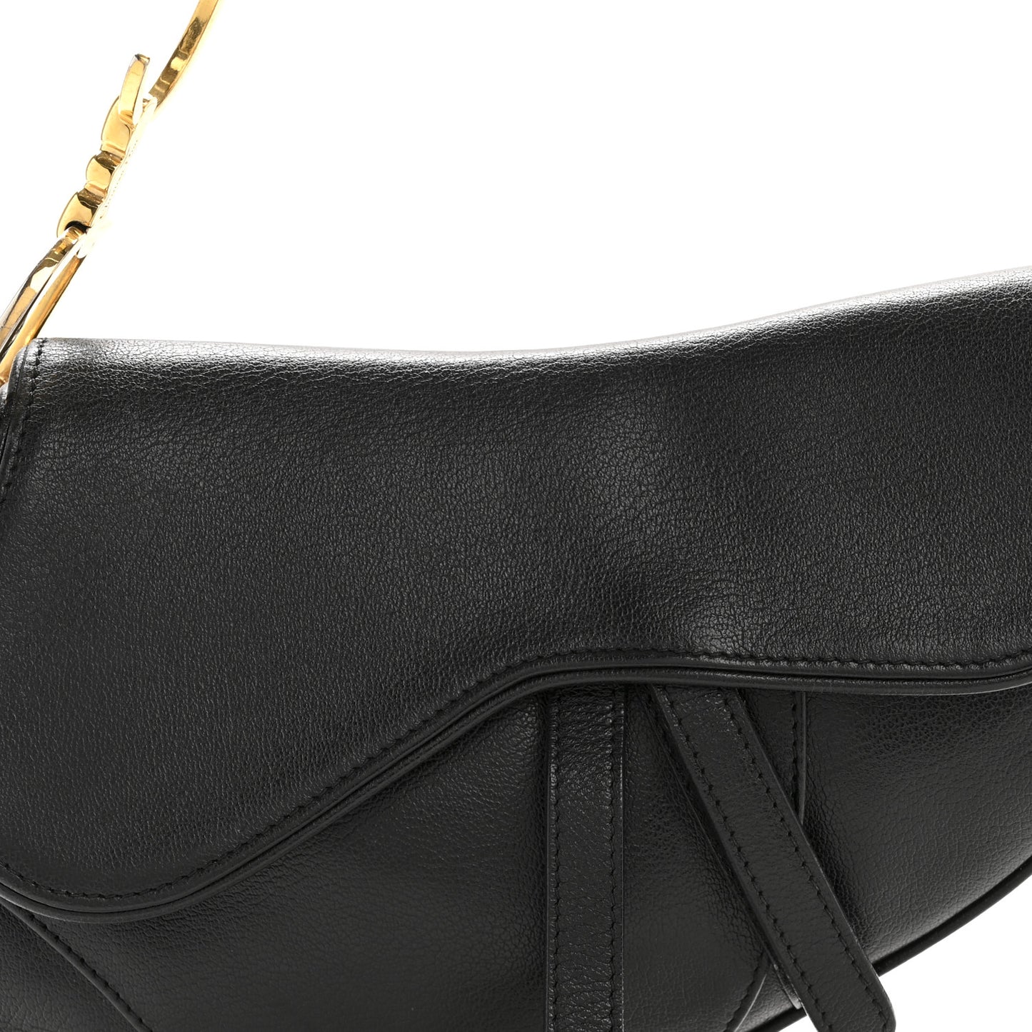 Calfskin Saddle Bag Black
