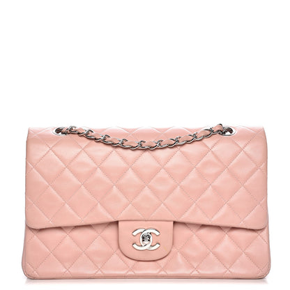 Chanel Lambskin Quilted Medium Double Flap Light Pink 1 of 13