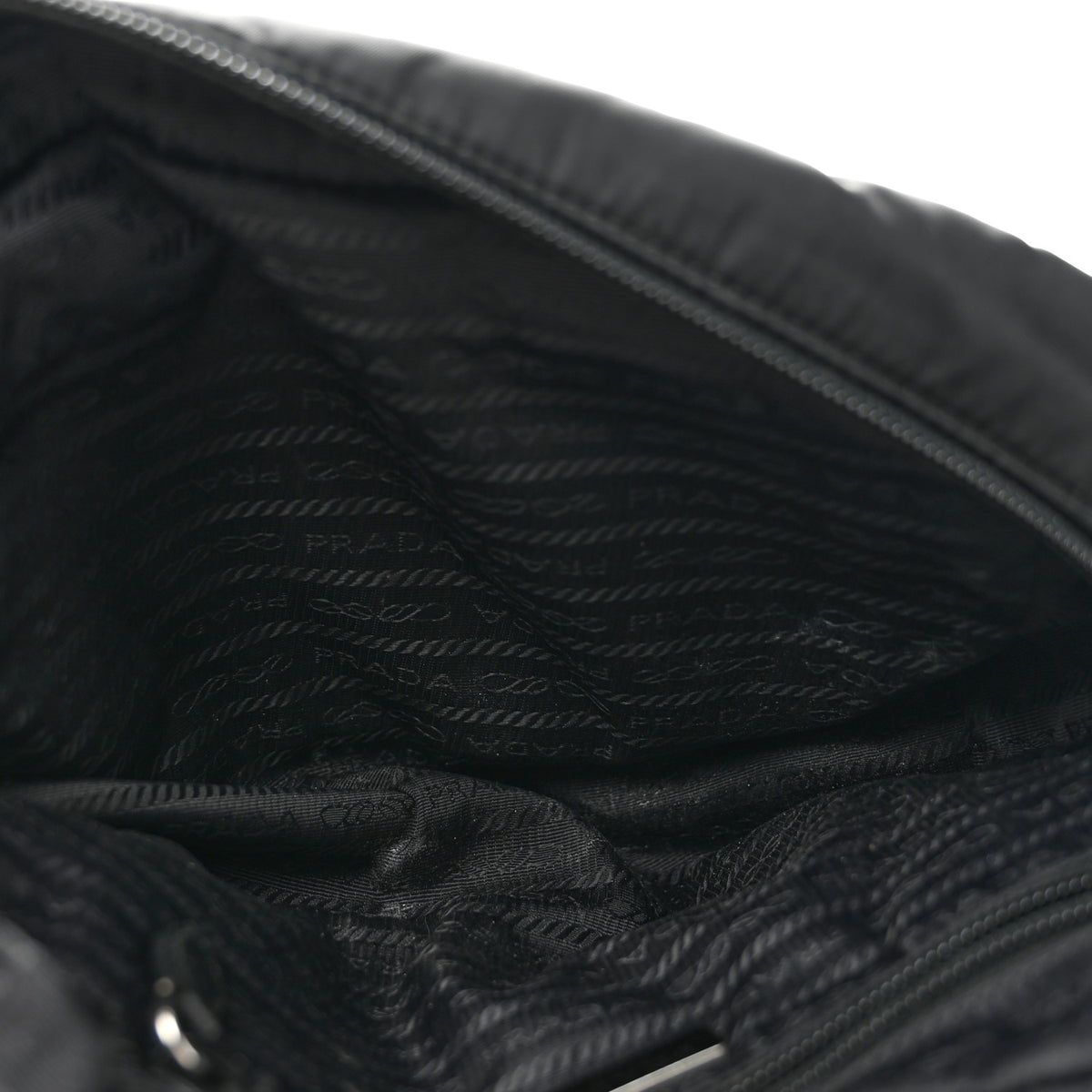 Prada Nylon Vela Cosmetic Pouch Black 5 of 10