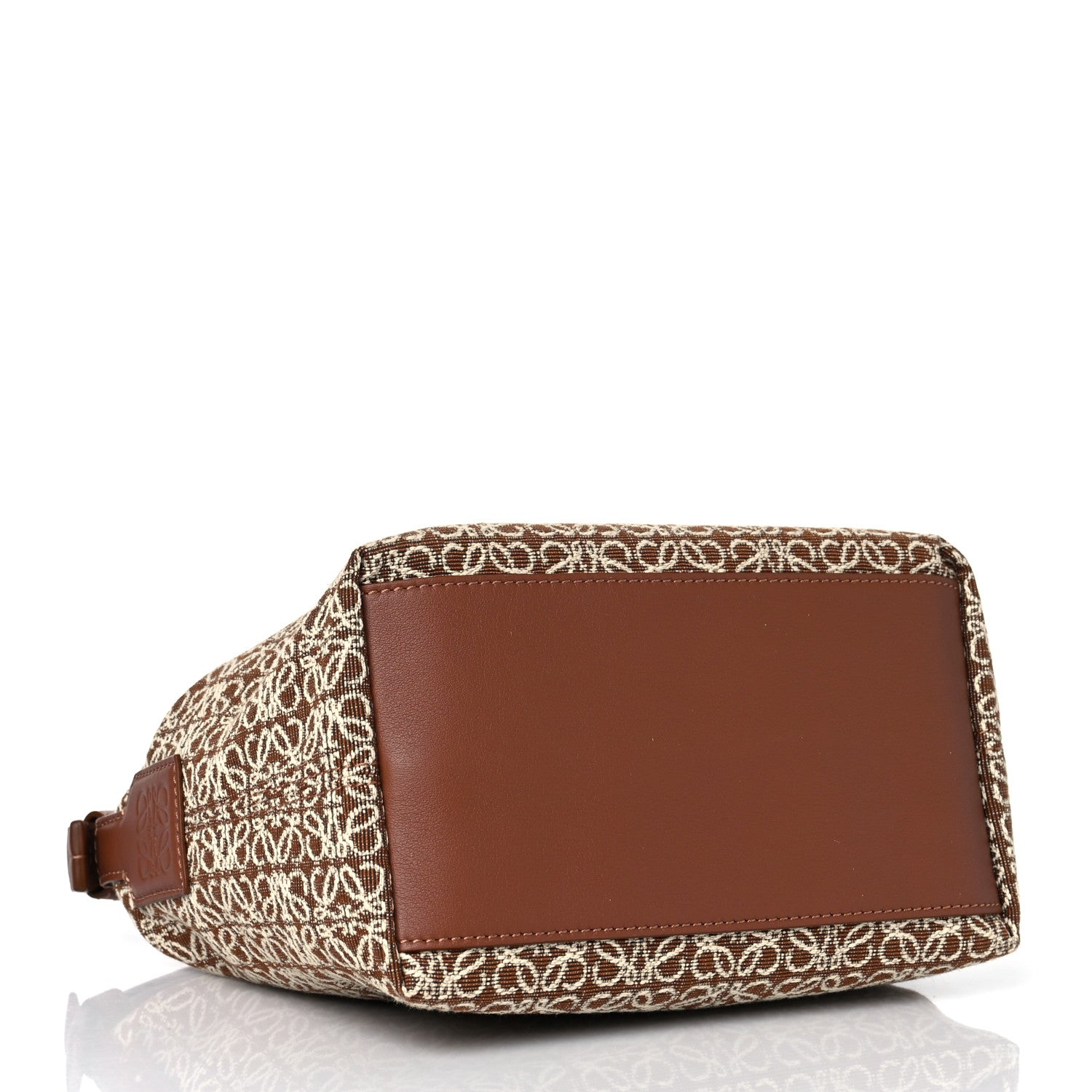 Loewe Jacquard Anagram Calfskin Small Cubi Bag Tan Pecan 3 of 8
