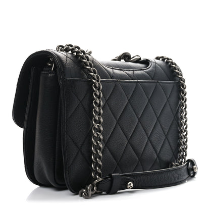Chanel Goatskin Quilted Medium Perfect Edge Flap Black 3 of 10