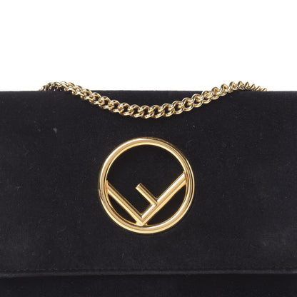 Fendi Velvet F is Wallet on Chain Black 13 of 13