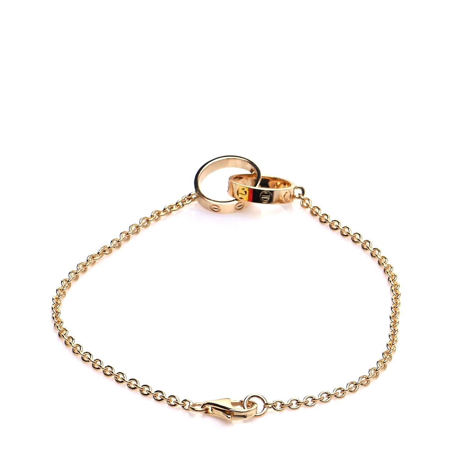 Cartier 18K Yellow Gold Interlocking LOVE Bracelet 3 of 6