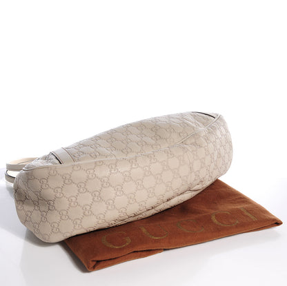 Gucci Guccissima Twins Medium Shoulder Bag Off White 4 of 7