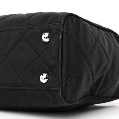 Prada Nylon Tessuto Impuntu Quilted Shoulder Bag Black 11 of 11