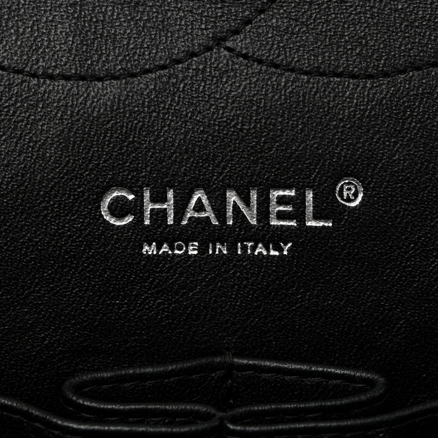 Patent Quilted Jumbo Double Flap Black
