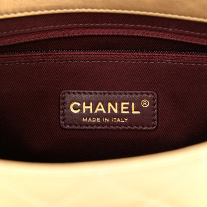 Chanel Metallic Aged Calfskin Quilted CC Square Flap Light Gold 6 of 9