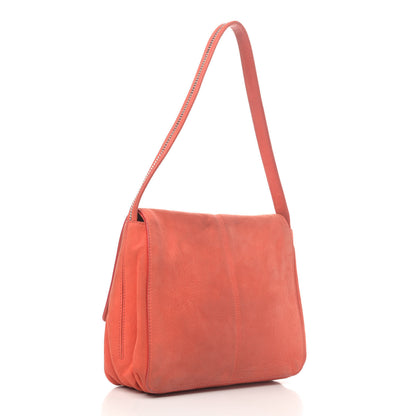 Fendi Metallic Nubuck Shoulder Bag Coral 2 of 10