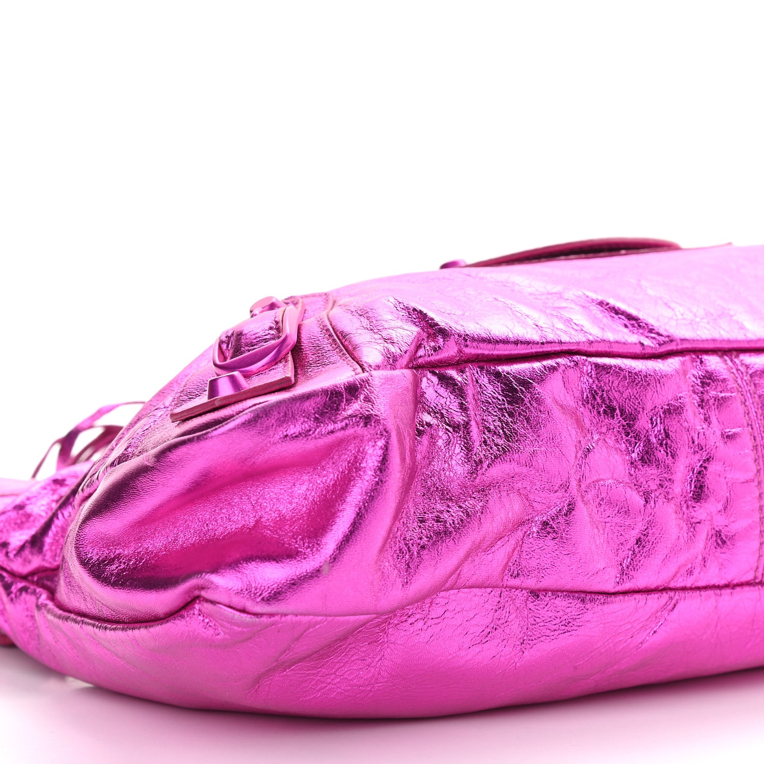 Balenciaga Metallic Chevre Classic Hardware First Magenta 8 of 10
