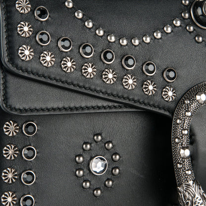 Gucci Calfskin Studded Small Dionysus Shoulder Bag Black 5 of 7