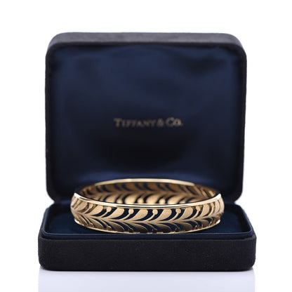 Tiffany 18K Yellow Gold Paloma Picasso Villa Paloma Palm Bangle 8 of 8