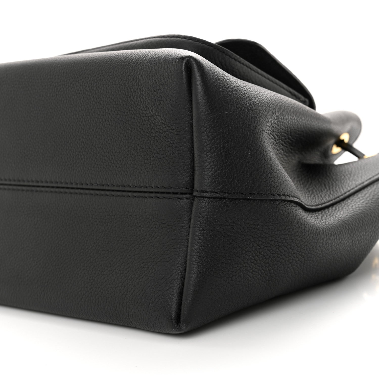 Louis Vuitton Calfskin Lockme Bucket MM Black 9 of 9