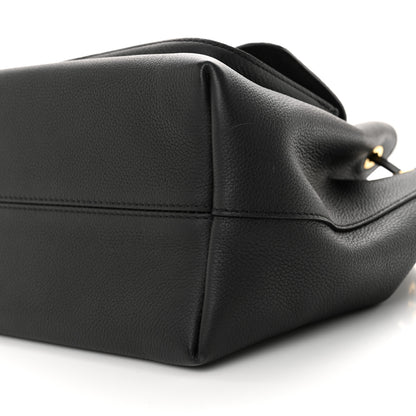 Louis Vuitton Calfskin Lockme Bucket MM Black 9 of 9