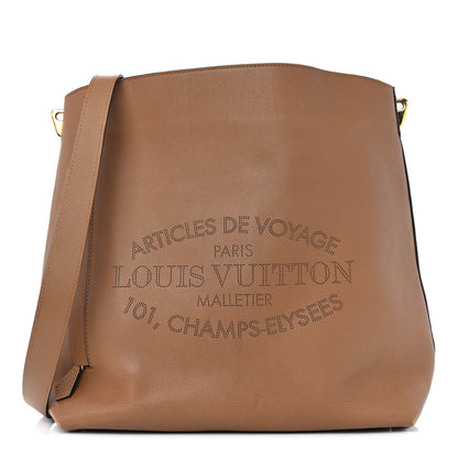 Louis Vuitton Veau Soie Calfskin Parnassea Bagatelle Hobo Hazelnut 1 of 14